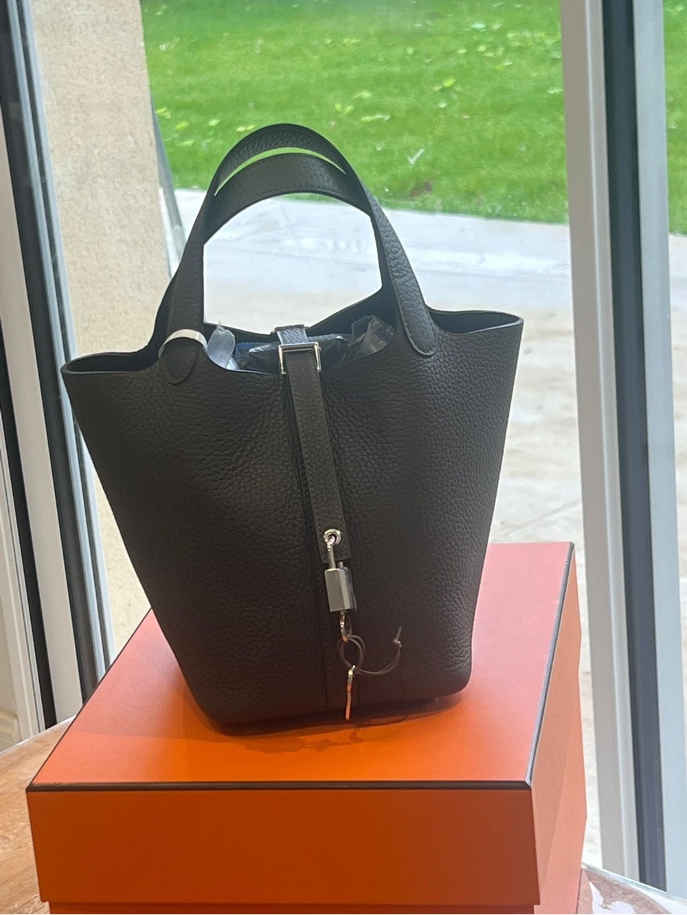 Hermes Picotin Lock 18 Vert Loden PHW brand new with sticker on and tag on
